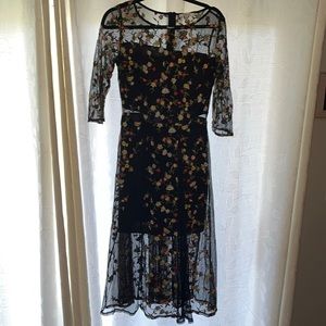 Black flowery dress